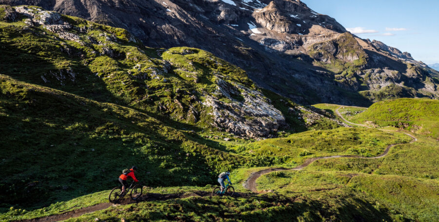 Jochpass Sommer Region Biken Vier Seen Biketour Hero